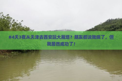 天津到西安大雁塔四日游