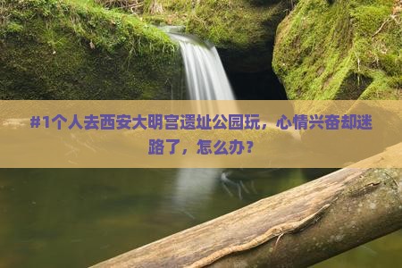 石河子去西安大明宫国家遗址公园个人游