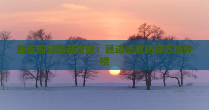 延边到西安钟楼四日游