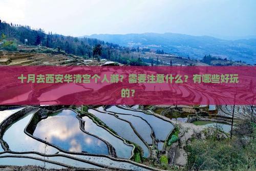 十月到西安华清宫个人游
