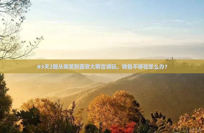 莱芜去西安大明宫国家遗址公园六日游