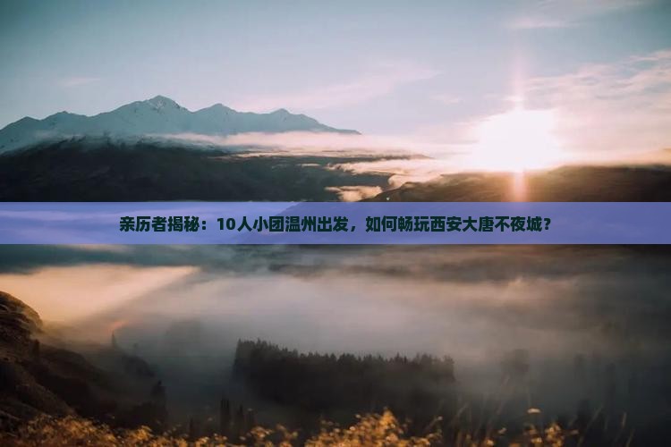 温州到西安大唐不夜城团体旅游