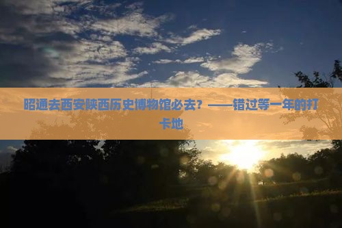 昭通去西安陕西历史博物馆必去地