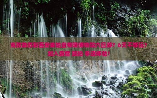 克孜勒苏到西安秦始皇帝陵博物院六日游