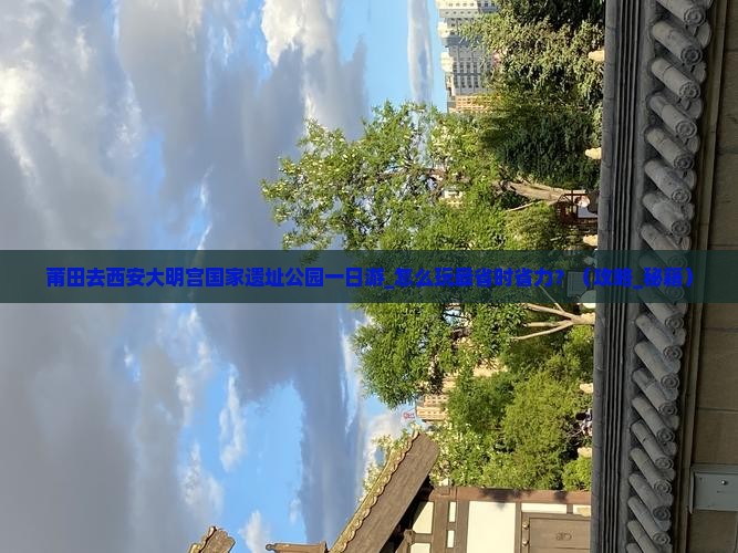 莆田去西安大明宫国家遗址公园一日游