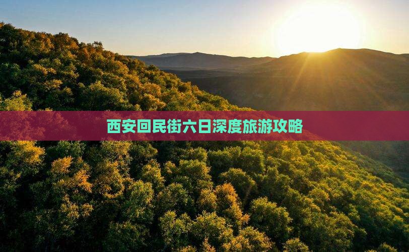宣城去西安回民街六日游