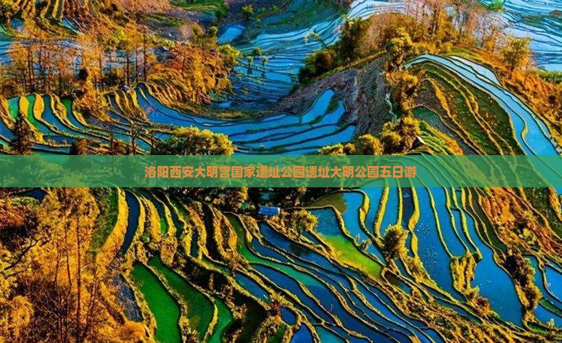 洛阳去西安大明宫国家遗址公园五日游