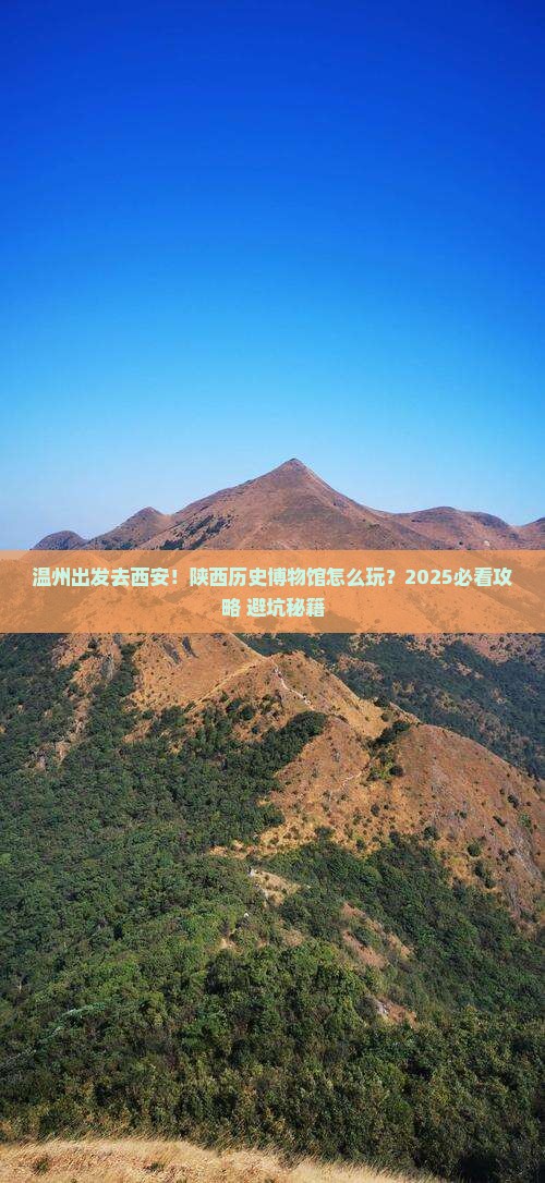 温州去西安陕西历史博物馆攻略