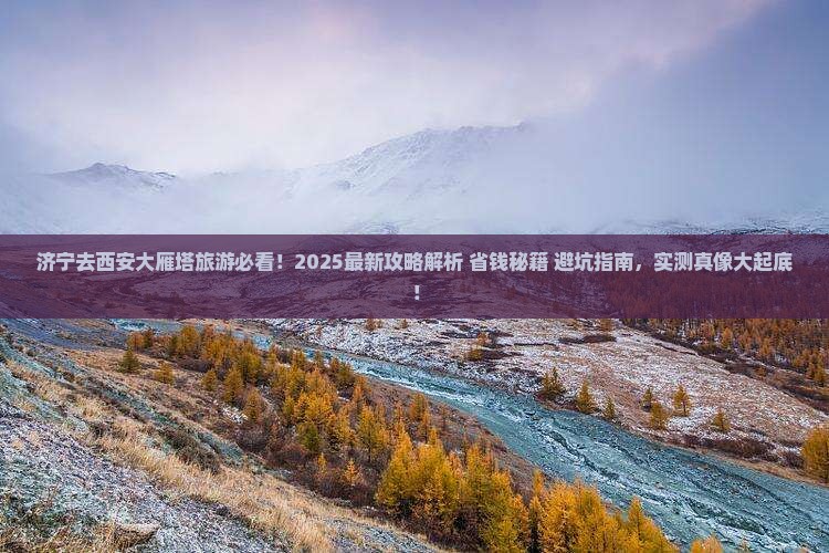 济宁去西安大雁塔旅游