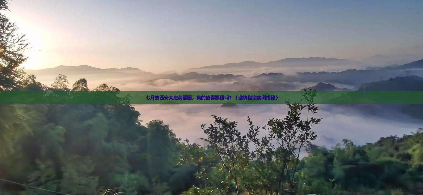 七月去西安大唐芙蓉园大型旅游团