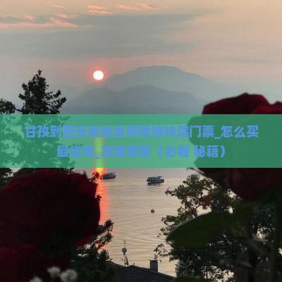 甘孜到西安秦始皇帝陵博物院门票