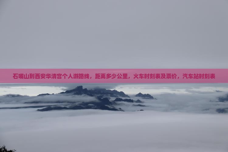 石嘴山到西安华清宫个人游