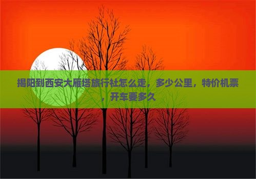 揭阳到西安大雁塔旅行社