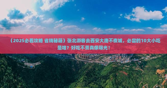 张北去西安大唐不夜城旅游小吃
