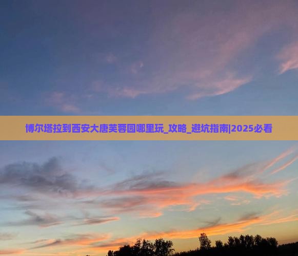 博尔塔拉到西安大唐芙蓉园哪里玩
