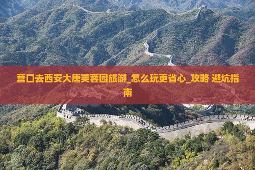 营口去西安大唐芙蓉园旅游