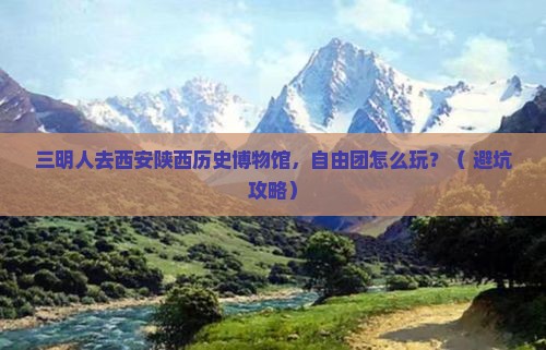 三明去西安陕西历史博物馆自由团