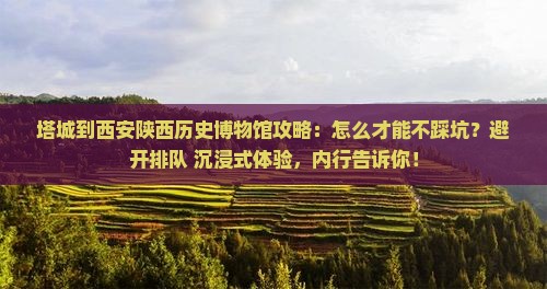 塔城到西安陕西历史博物馆攻略