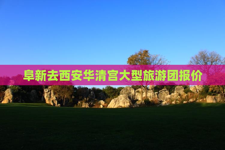 阜新去西安华清宫大型旅游团