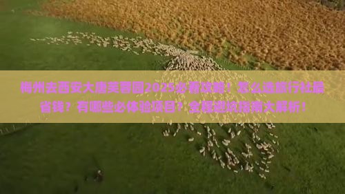 梅州去西安大唐芙蓉园旅行社