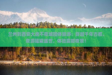 兰州到西安大唐不夜城团体旅游