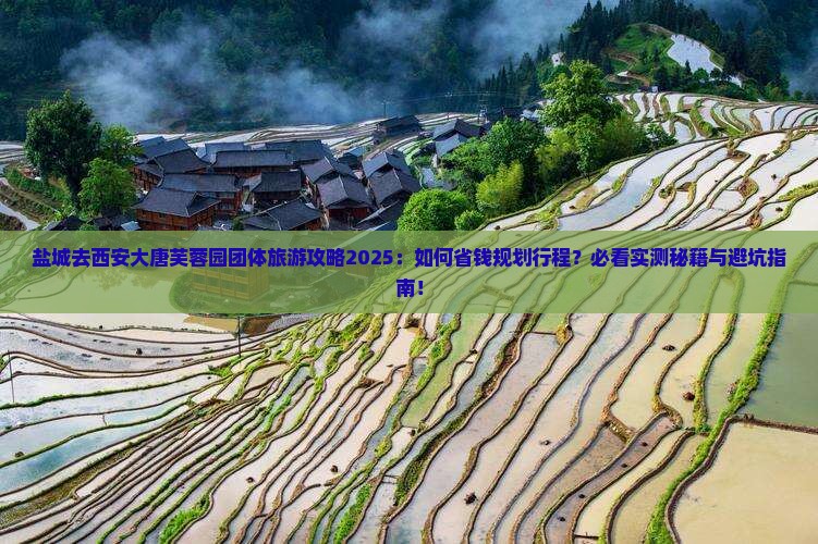 盐城去西安大唐芙蓉园团体旅游