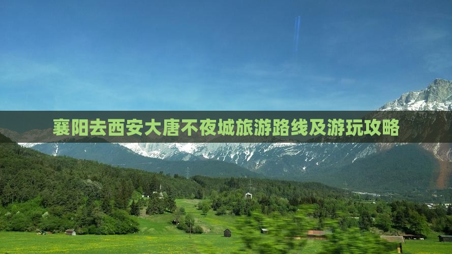 襄阳去西安大唐不夜城旅游