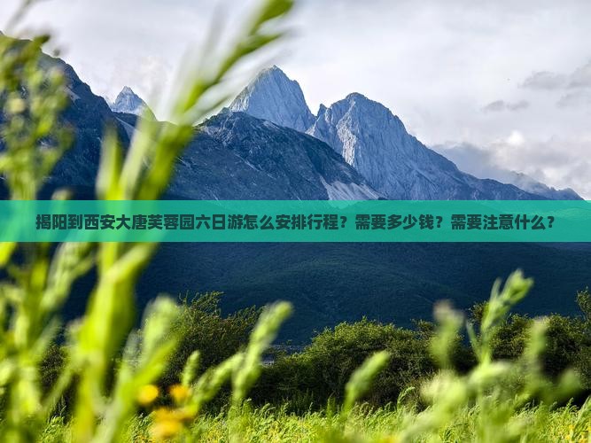 揭阳到西安大唐芙蓉园六日游