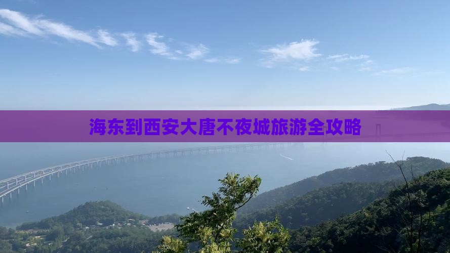 海东到西安大唐不夜城旅游