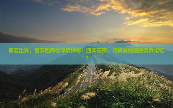 德宏去西安回民街四日游