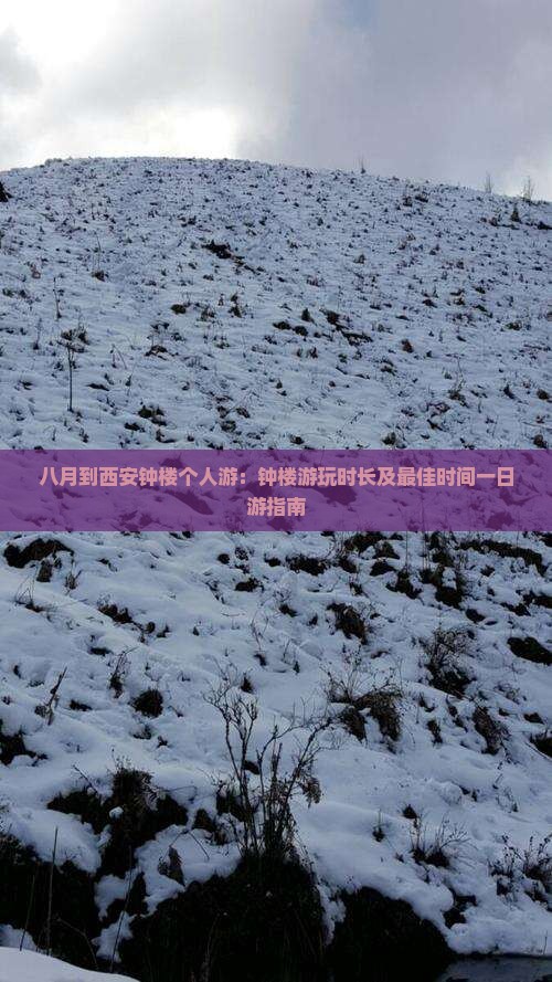八月到西安钟楼个人游