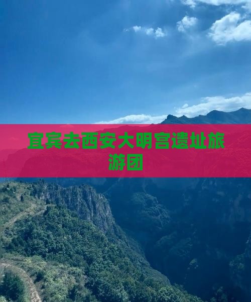 宜宾去西安大明宫国家遗址公园大型旅游团