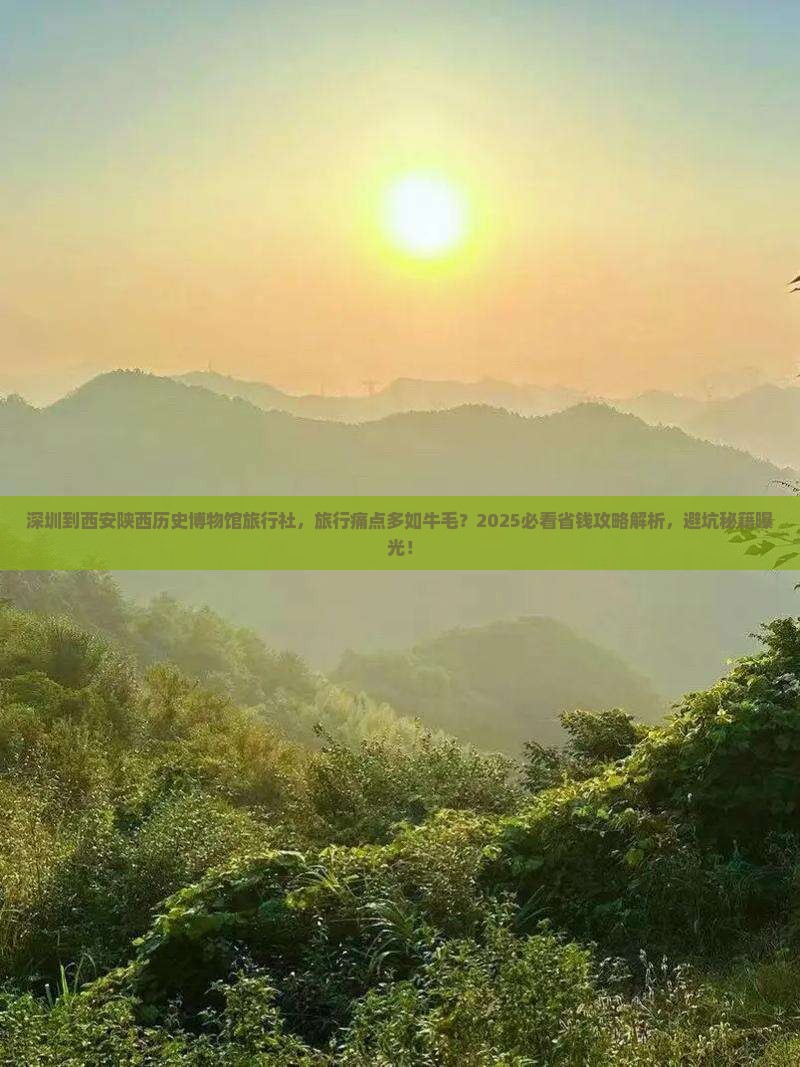 深圳到西安陕西历史博物馆旅行社