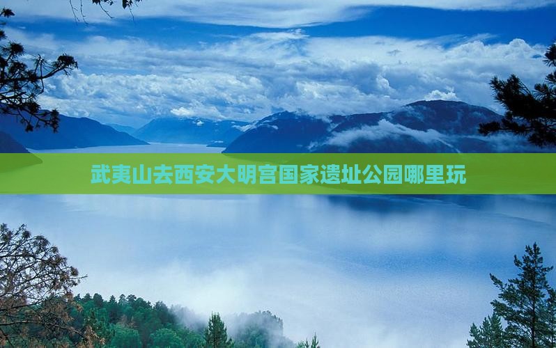 武夷山去西安大明宫国家遗址公园哪里玩