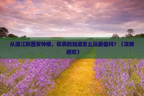 湛江去西安钟楼个人游