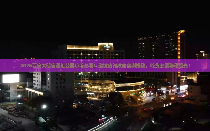 和田去西安大明宫国家遗址公园旅游小吃