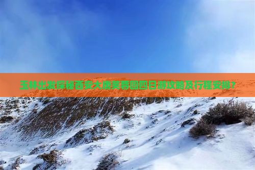 玉林到西安大唐芙蓉园四日游