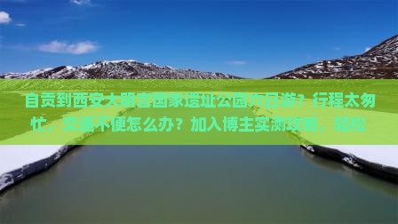 自贡到西安大明宫国家遗址公园六日游
