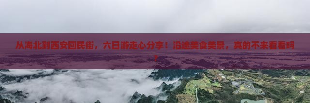 海北到西安回民街六日游