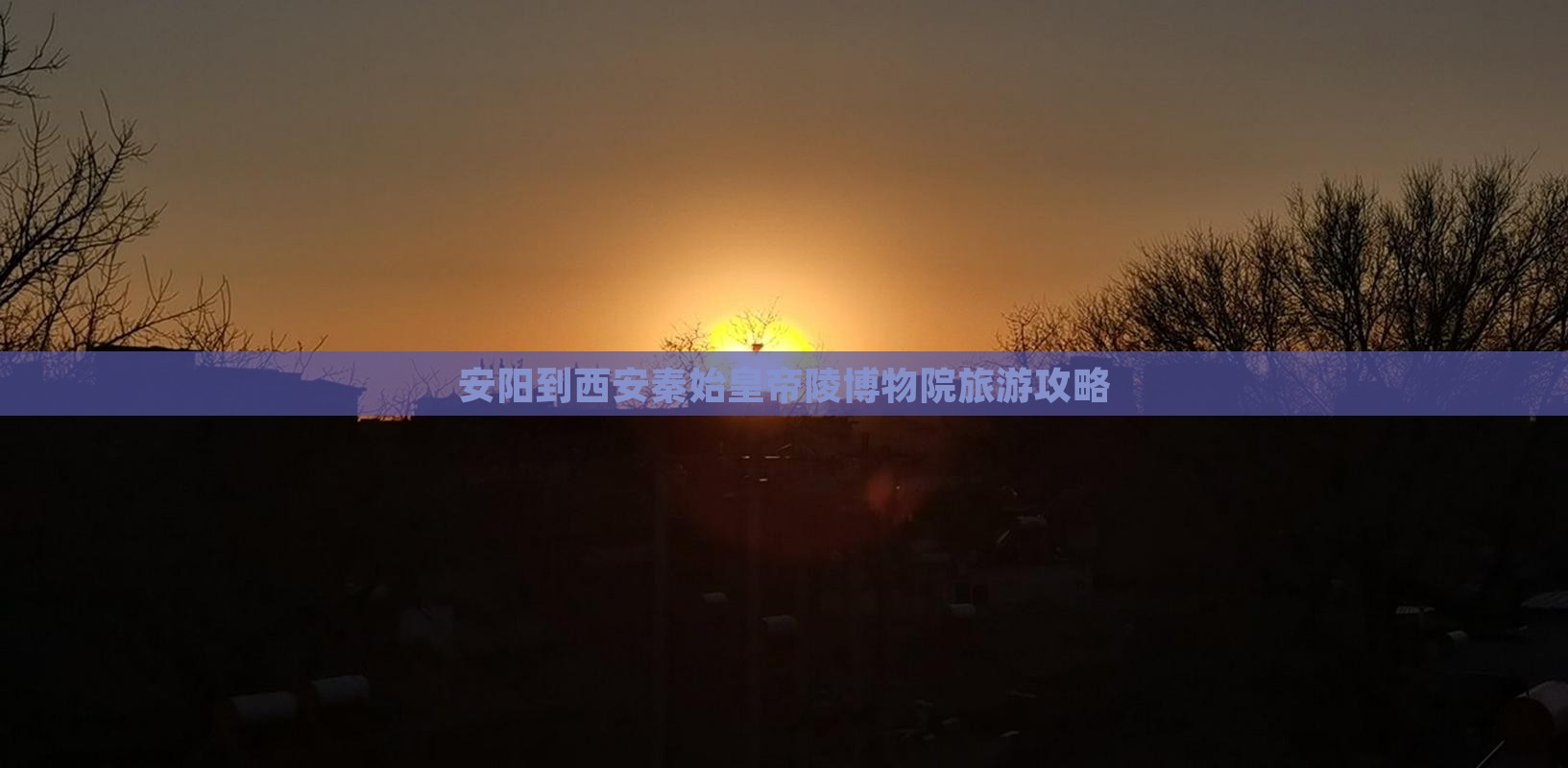 安阳去西安秦始皇帝陵博物院旅游