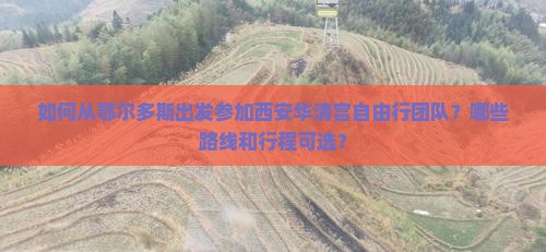 鄂尔多斯去西安华清宫自由团