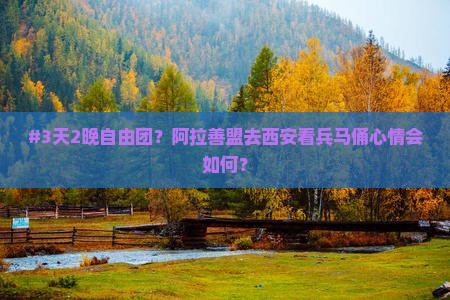 阿拉善盟到西安秦始皇帝陵博物院自由团