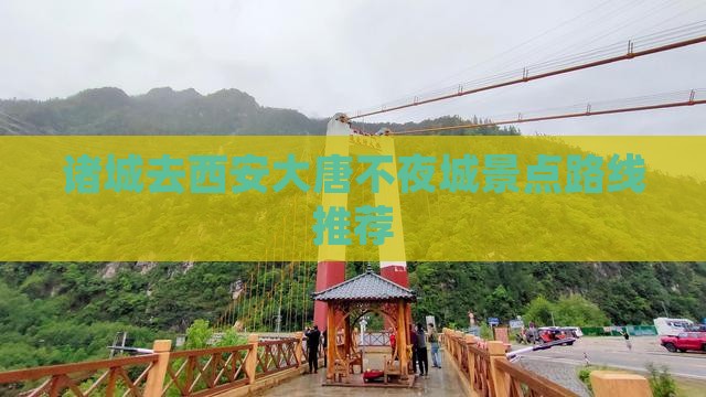 诸城去西安大唐不夜城景点