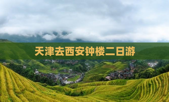 天津去西安钟楼二日游