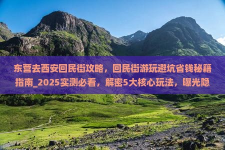 东营去西安回民街攻略