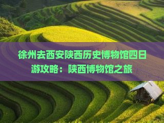 徐州去西安陕西历史博物馆四日游