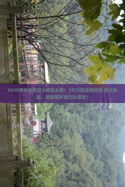 锦州去西安大明宫国家遗址公园旅行社