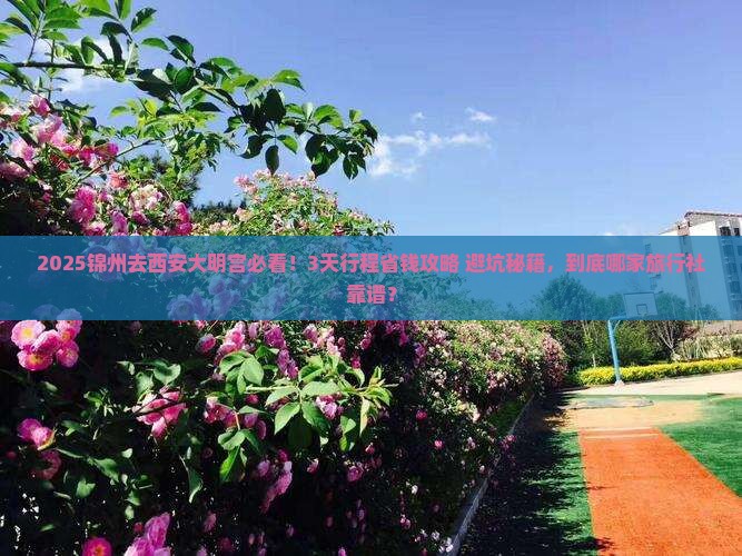 锦州去西安大明宫国家遗址公园旅行社