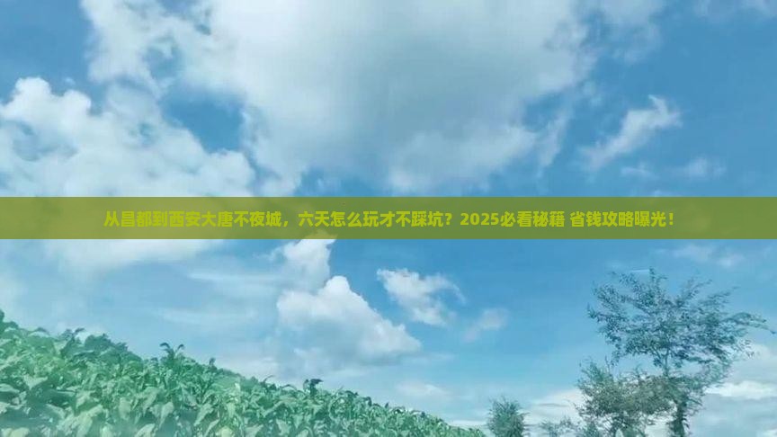 昌都到西安大唐不夜城六日游