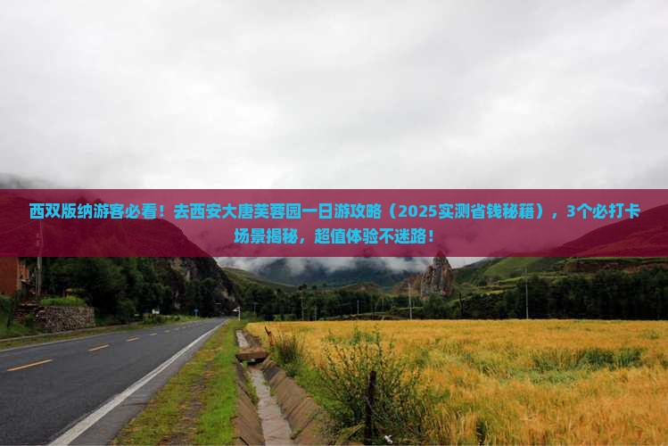 西双版纳去西安大唐芙蓉园一日游